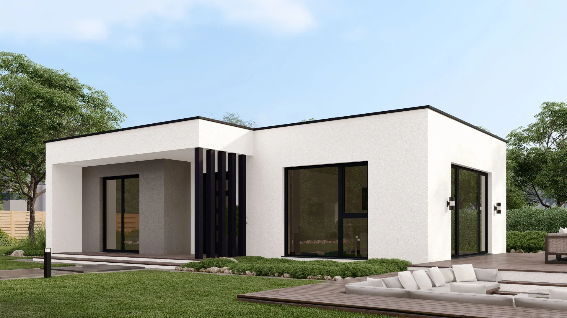 Moderní dřevostavba typu Piccolo – Variabilní startovací bungalov s volbou střechy