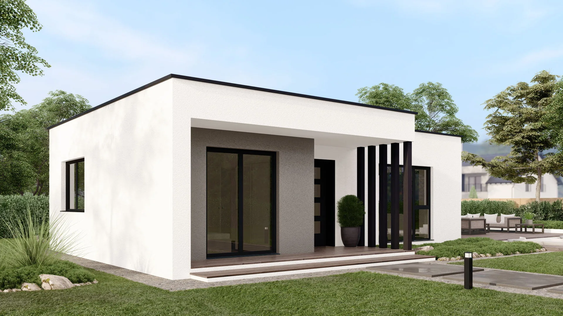 Moderní dřevostavba typu Piccolo – pohled 2