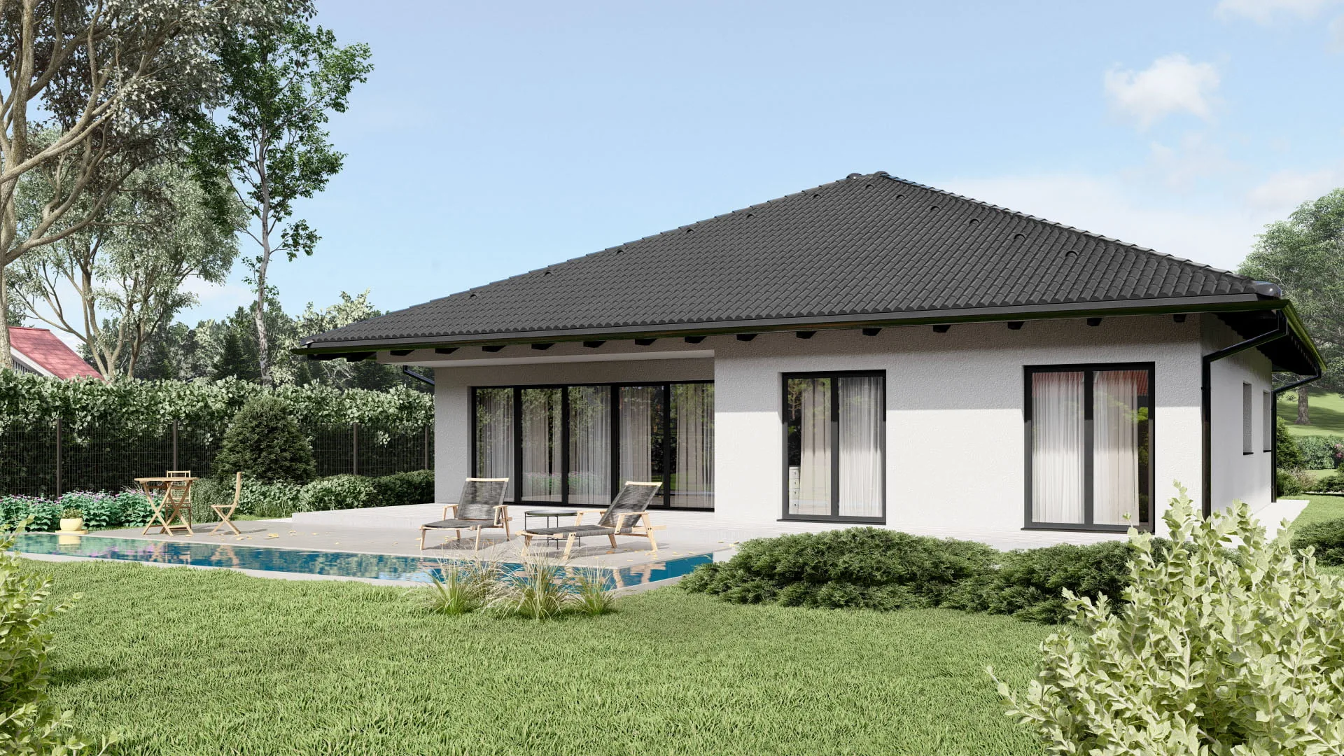 Moderní dřevostavba typu Rulzheim – pohled 3